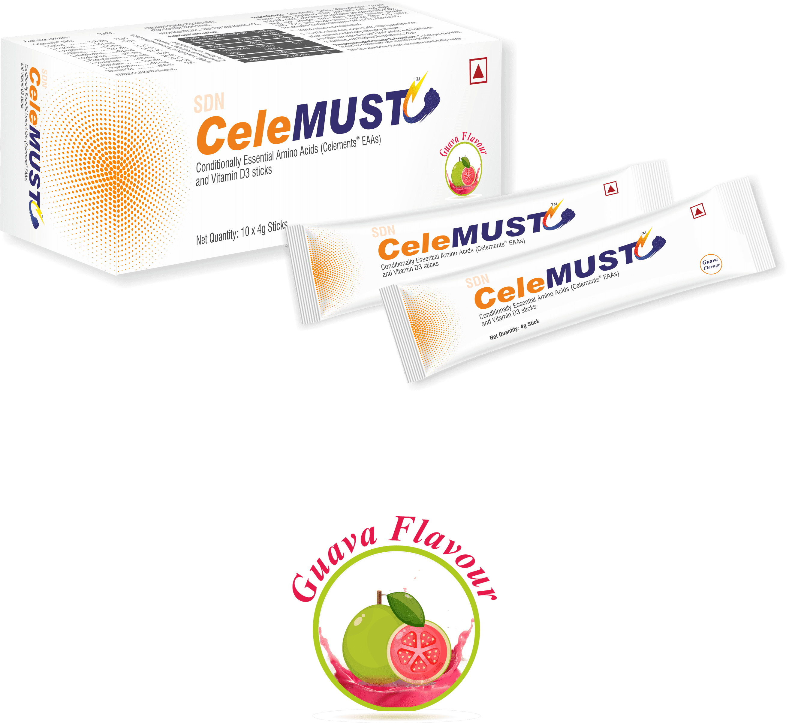 celemust with guava flavour